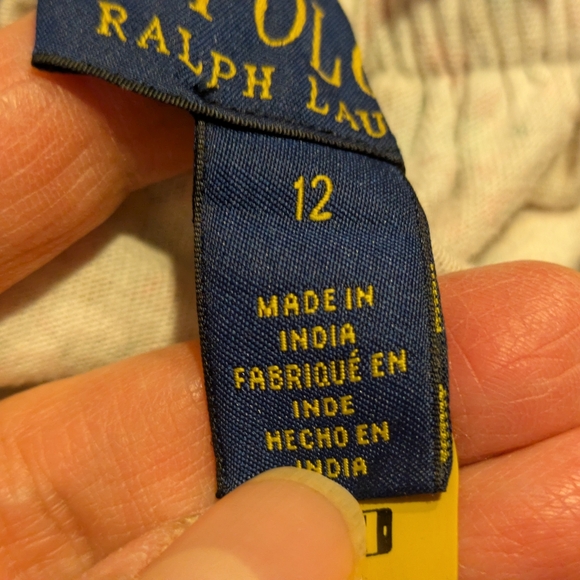 Polo Ralph Lauren Floral Print Ruffle Top Puff Sleeves, Girls 12 - Picture 9 of 10